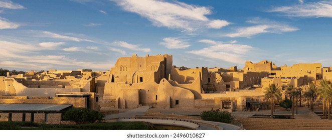 Diriyah traditional mud-brick architecture Riyadh. Photo. - Powered by Shutterstock