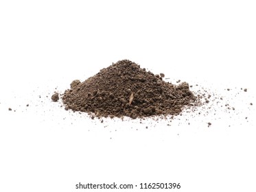 Dirt Pile Isolated On White Background Stock Photo 1162501396 ...