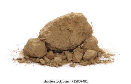 Dirt Pile Isolated On White Background