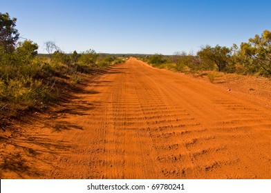 Dirt Road In The Australian Outback