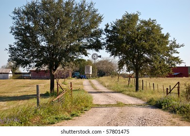 Dirt Road In Texas