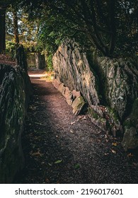 Dirt And Rock Path Through Rugged Stone Walks