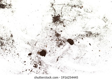 dirt spots earth on white background - Shutterstock ID 1916254445