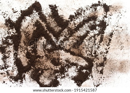 dirt spots earth on white background