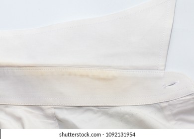 Dirt Stain Of Shirt On White Background