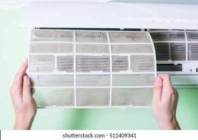 Dirty Air Conditioner Filter Need Cleaning