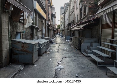 Dirty Alley In Istanbul, Turkey