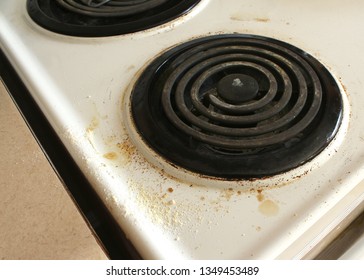 Dirty And Beat Up Coil Stove Top