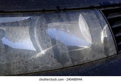 Dirty Car Front Light