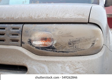 Dirty Car Headlight