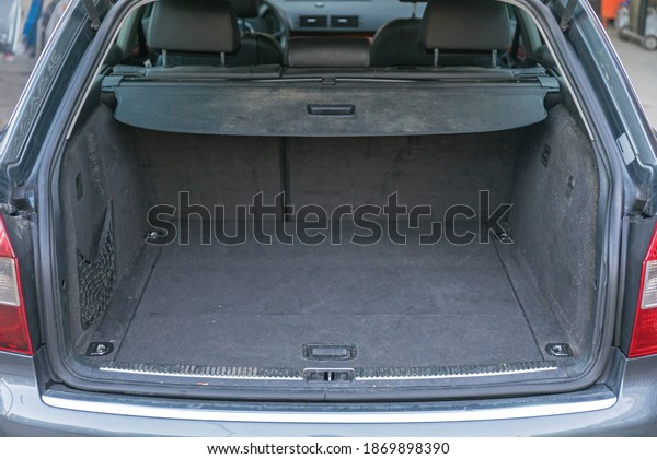 Dirty Carpet in Empty
Car Trunk Interior