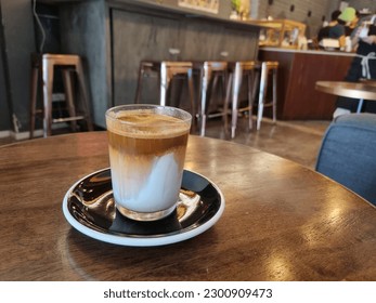 Dirty coffee cafe arabica robusta