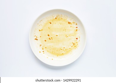 Dirty dish on white background. - Shutterstock ID 1429922291