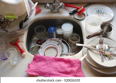 Dirty Dishes In Sink