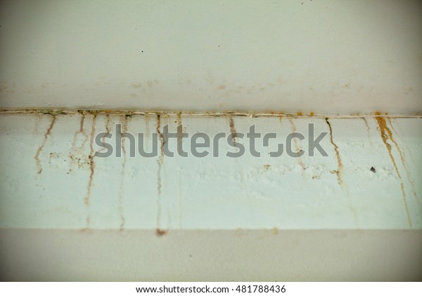 Dirty Drying Mark Water Leak On Royalty Free Stock Image