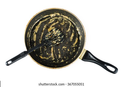 Premium Photo  Large deep frying pan isolated on a white background dishes  for frying and baking