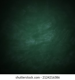 Dirty Green Chalkboard As Background. Vignette Effect