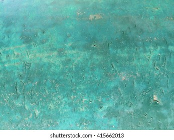 Dirty Green Metal Wall Texture Background