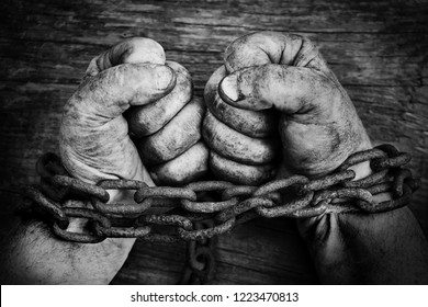 Dirty Male Hands Clenched Into Fists Stock Photo 1223470813 | Shutterstock