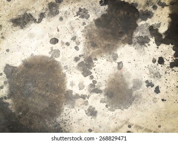 Dirty oil stain Cement floor texture - Shutterstock ID 268829471
