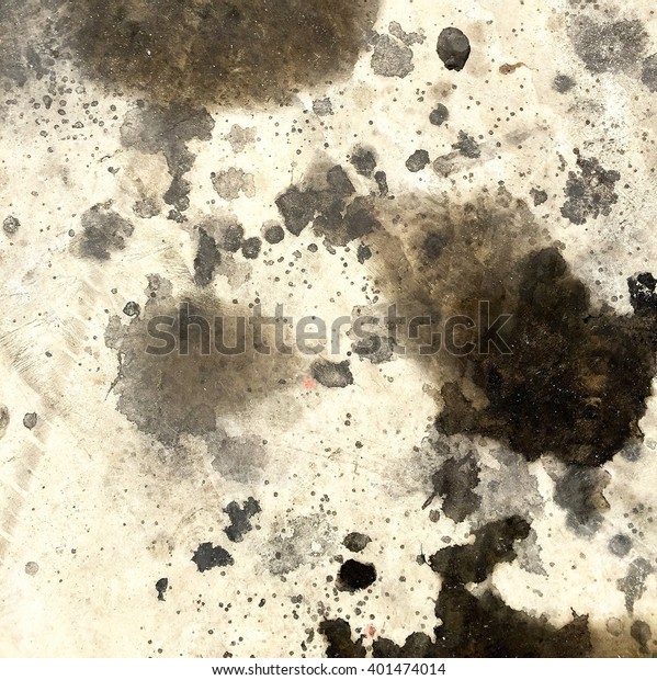 Dirty oil stain Cement\
floor texture