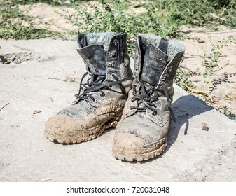 Dirty Old Work Boots