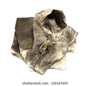Dirty Rag On White Background Stock Photo 156147659 | Shutterstock