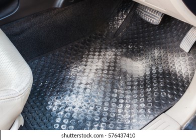 Dirty Rubber Carpet In Car