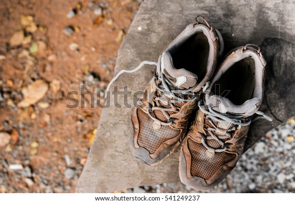 dirty running shoes