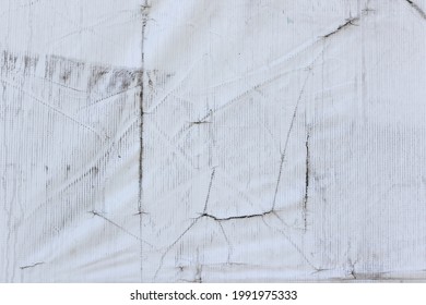 Dirty And Scratched White Tarp