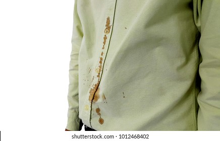 Dirty Shirt Because Coffee Spilled On Shirt