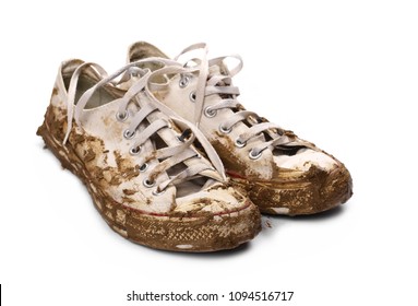 Dirty Trainers High Res Stock Images 