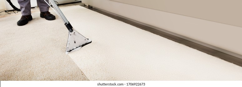Dirty Stained Carpet Vacuum Cleaning Professional Service
