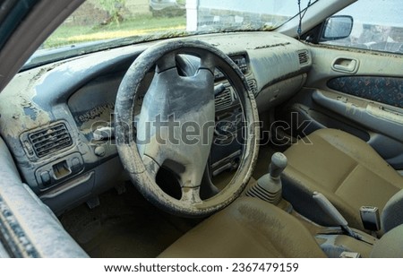 Similar – Image, Stock Photo Car wreck dashboard