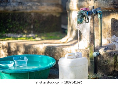 Dirty Water Coming out of Faucet For Poor Cummunity to drink