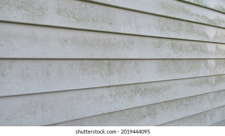 Dirty And Weathered Vinyl Siding