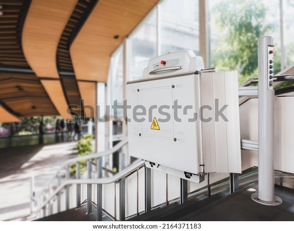 Disability stairs lift Public building facility\
Wheelchair elevator