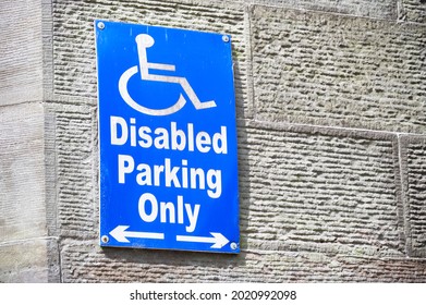 Disabled Blue Badge Holder Parking Sign For Driver 