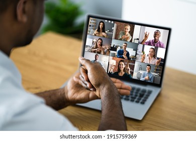 Disabled Deaf Man In Video Conference Call - Shutterstock ID 1915759369