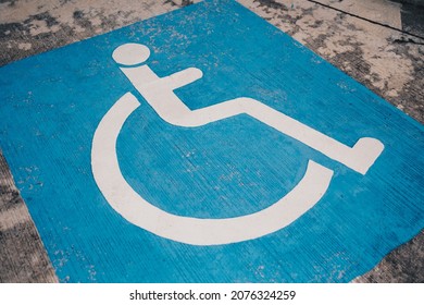 disabled handicap parking space reserved for handicap