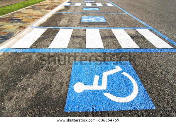 disabled\
handicap parking  space reserved for\
handicapped