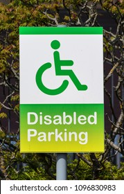 Disabled Parking Road Sign, UK