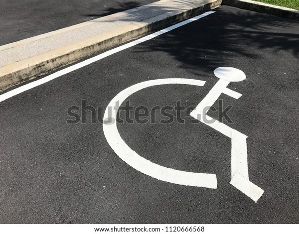 Disabled parking\
sign.