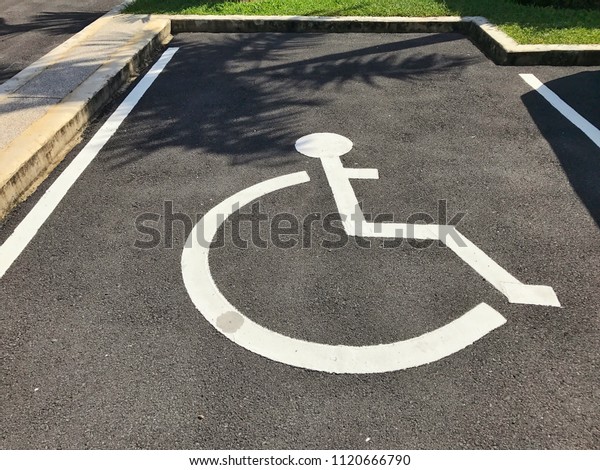 Disabled parking\
sign.