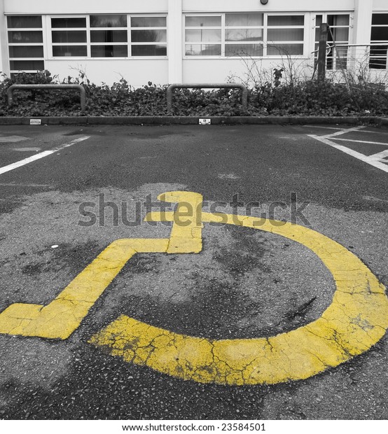 Disabled Parking space -\
england