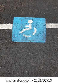 Disabled Parking Spot Sign. Wheelchair Icon