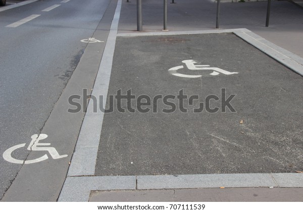 disabled sign car
park