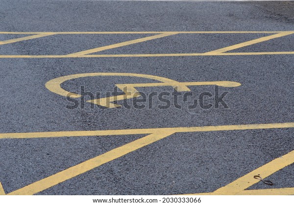 Disabled Symbol in Parking\
Space