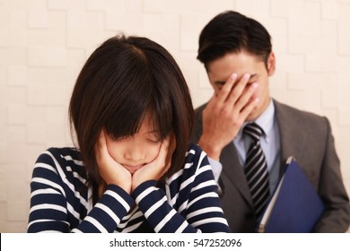 Disappointed Teacher And Student