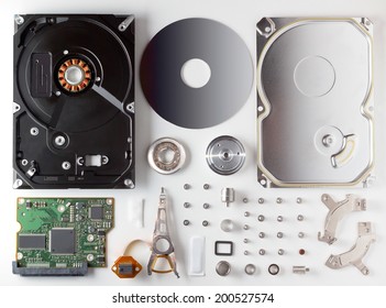 Disassembled Computer HDD Hard Drive